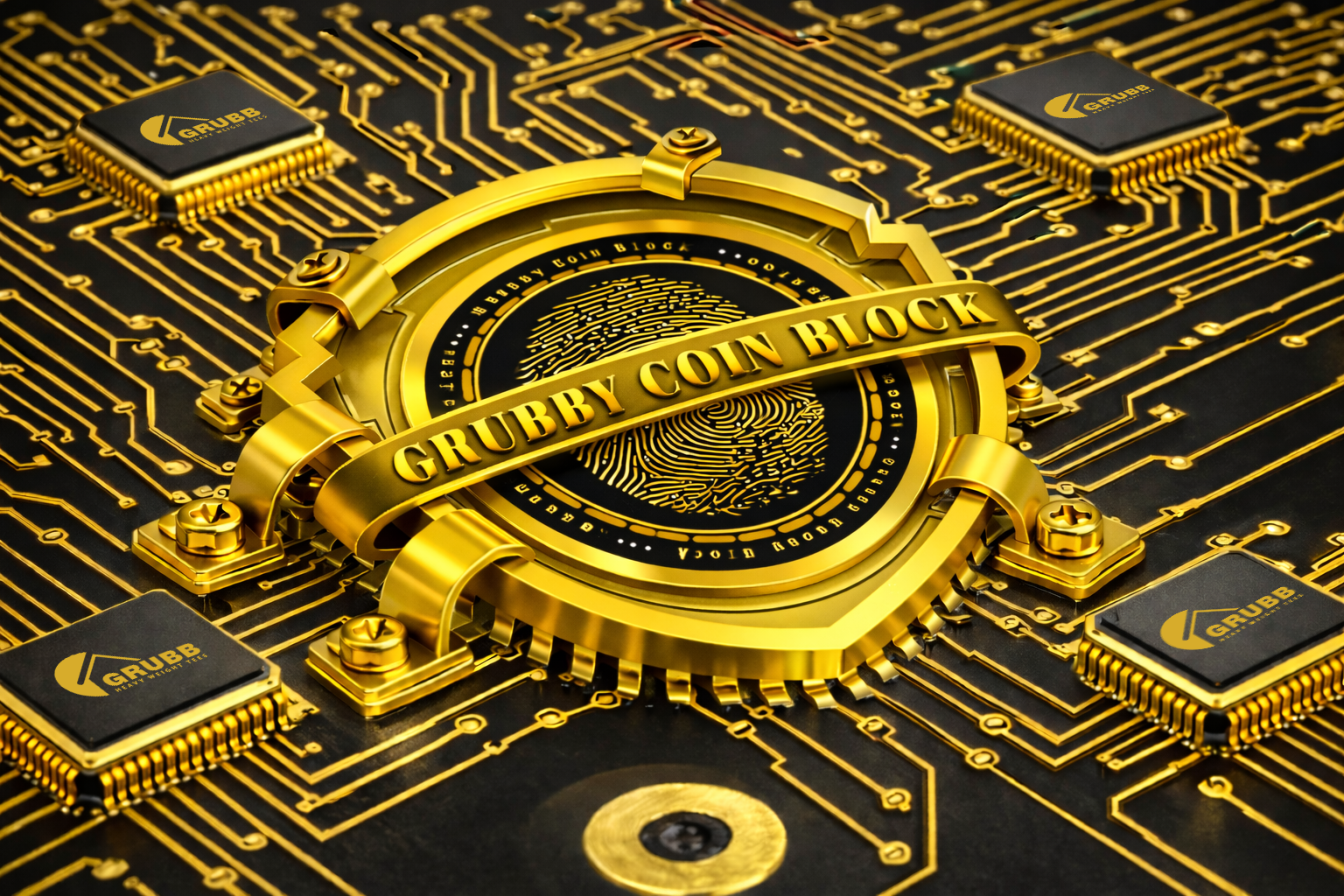 Grubby Coin Block Logo